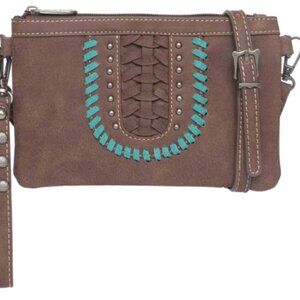 Montana West Whipstitch Collection Clutch/Crossbody